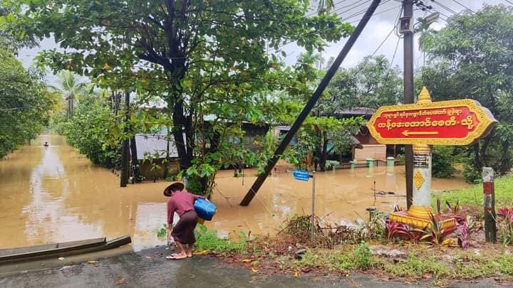 ရခိုင်တောင်ပိုင်း တကျော့ပြန် ရေစတင်ကြီးနေ